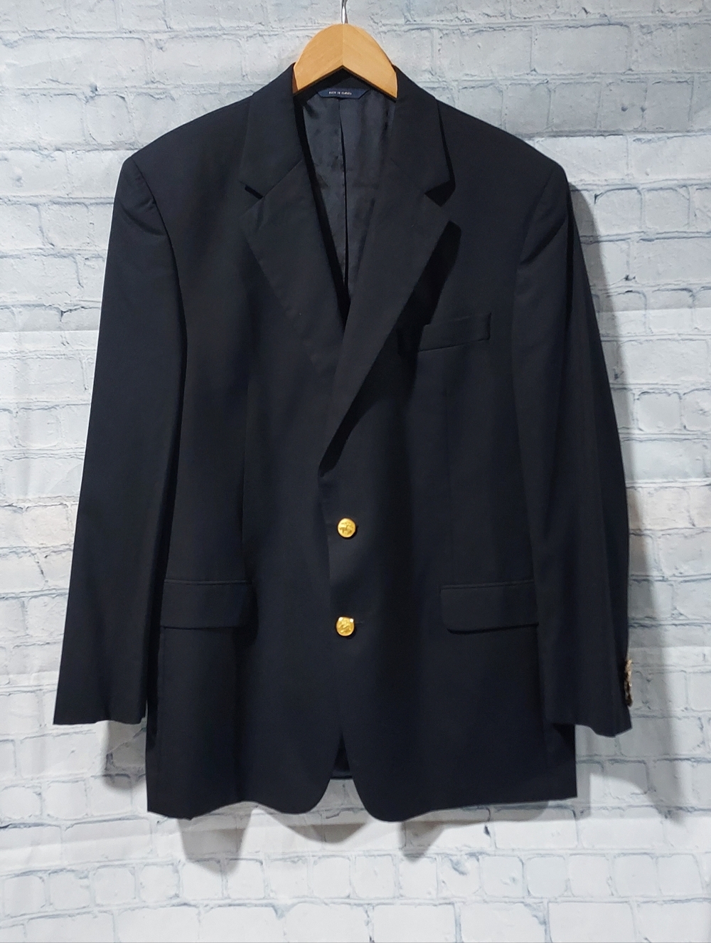 Brooks Brothers Madison 1818 Loro Piana Blazer Mens 44 R  Wool Business Office